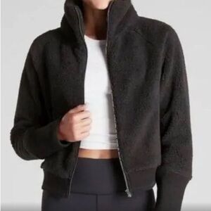 NWT Athleta Black Fleece Jacket